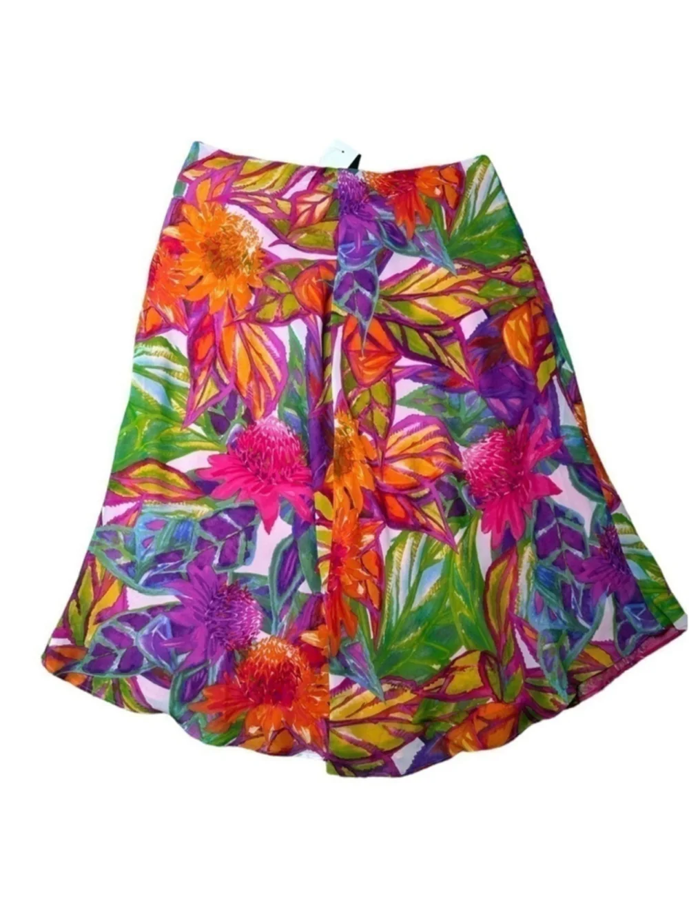 Lauren Ralph Lauren Women’s Petite Multi Floral Lined Wrap Skirt Size 12P - Picture 8 of 11